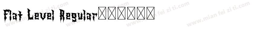 Flat Level Regular字体转换
